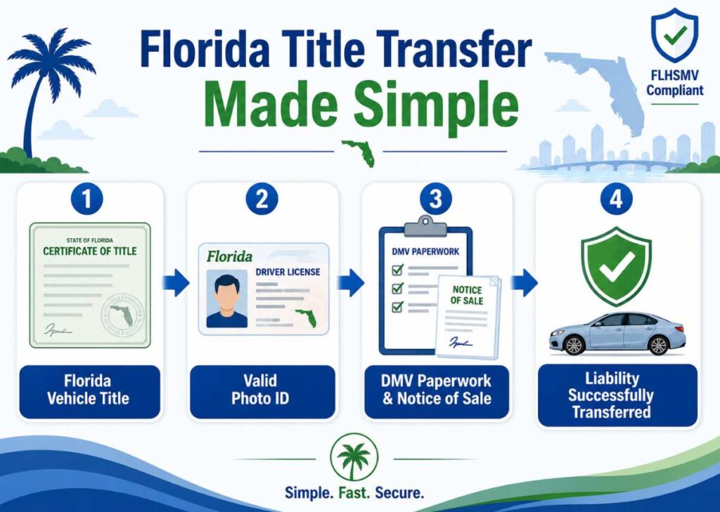 Florida title transfer requires Process